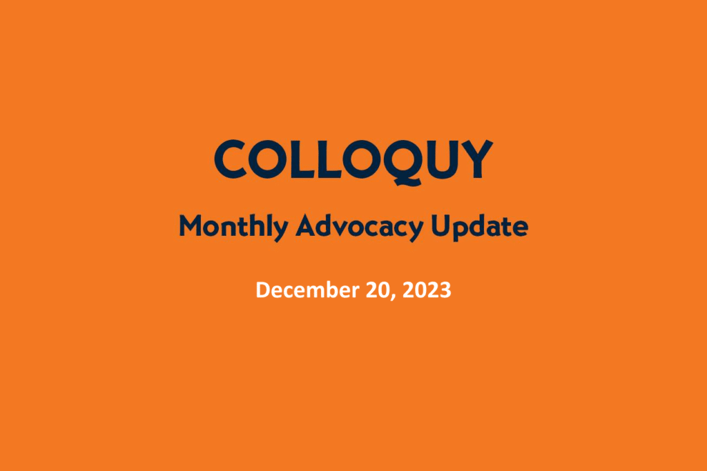 Colloquy cover December 2023