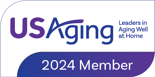 USAging - Leaders in Aging Well at Home 2024 Member Badge Icon
