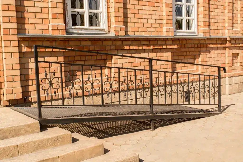 wheelchair ramp outside of home