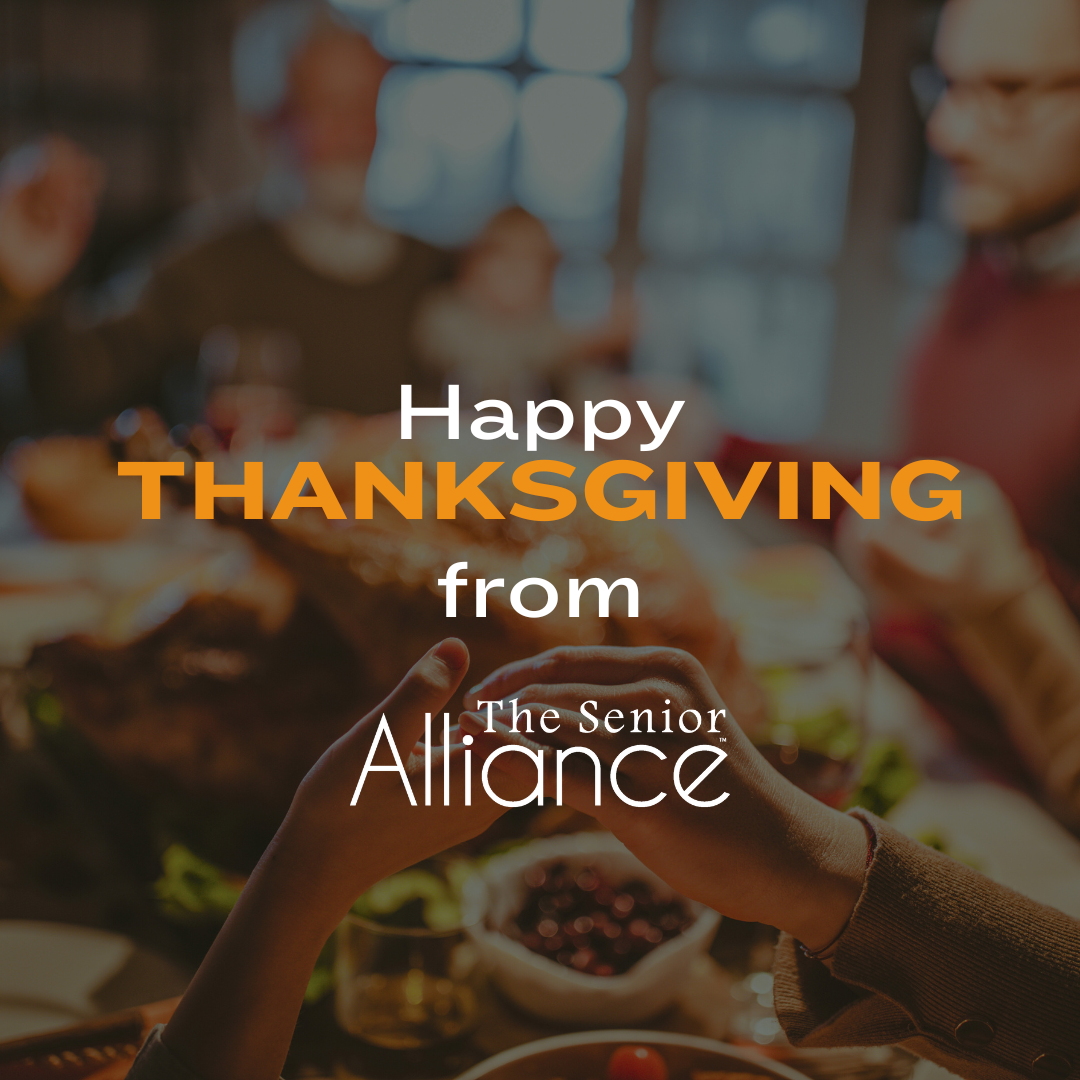 Happy Thanksgiving from The Senior Alliance graphic