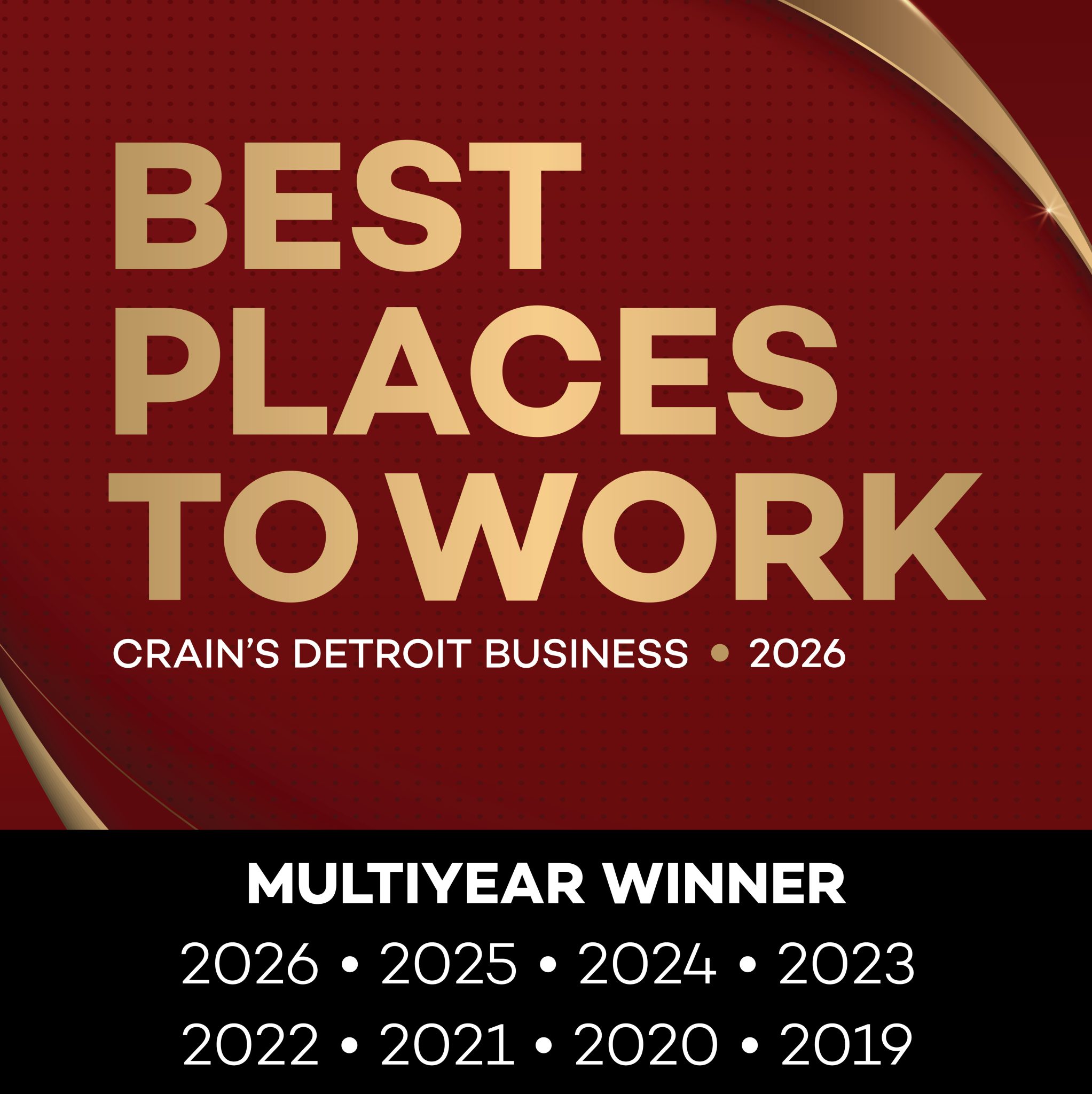 Crain's Best Places to Work - 2026 Winner